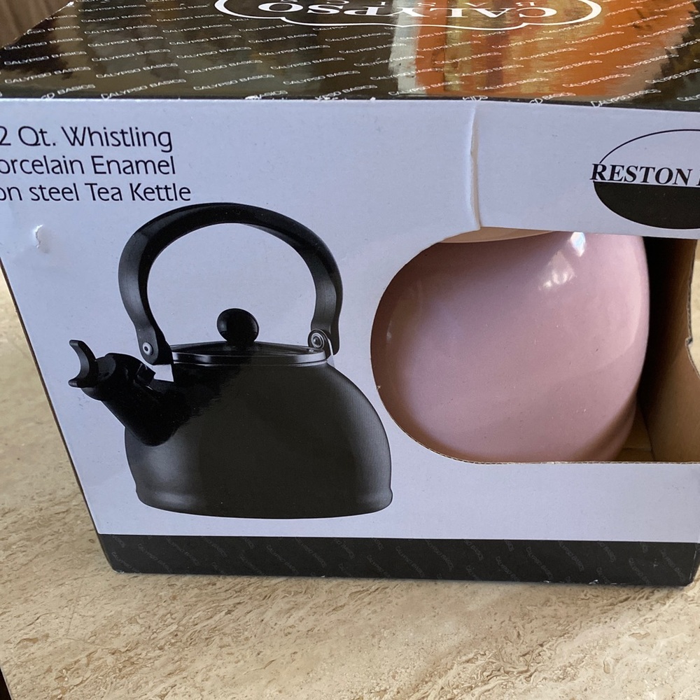 Tea kettle calypso basics 2.2 qt. Whistling